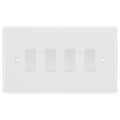 BG White 4 Gang Light Switch 3x Intermediate 1x 2 Way Custom Switch