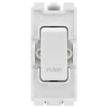 BG Nexus RRPUMPW White 20 Amp Double Pole Appliance Grid Switch Labelled Pump