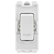 BG Nexus RRPUMPW White 20 Amp Double Pole Appliance Grid Switch Labelled Pump by British General (BG-RRPUMPW+R30)