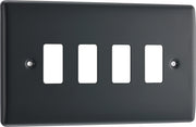 BG RPM4 Nexus Grid Part M | 4 Module Front Plate by British General (BG-RPM4)