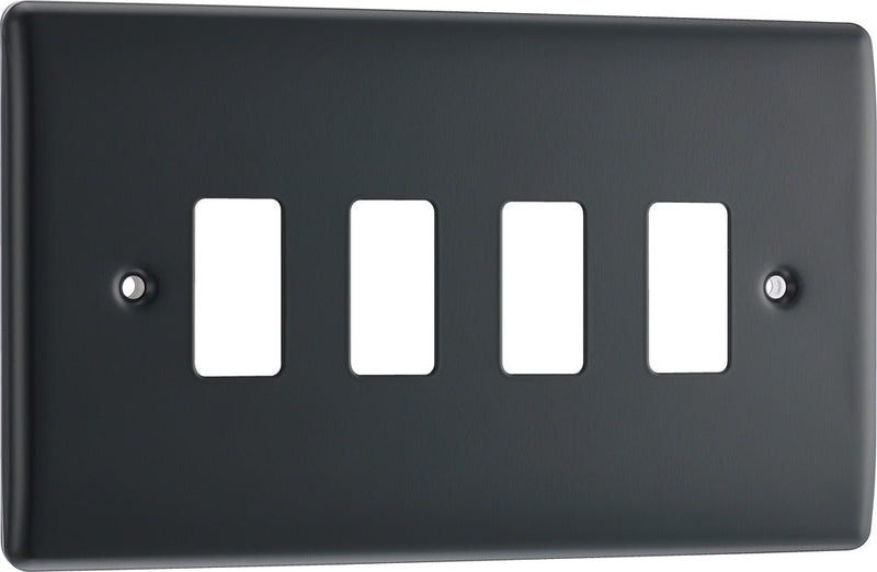 BG RPM4 Nexus Grid Part M | 4 Module Front Plate