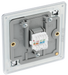 FPCRJ451 Back - This RJ45 ethernet socket from British General uses an IDC terminal connection and is ideal for home and office providing a networking outlet with ID window for identification.