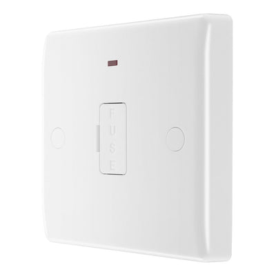 BG Nexus 13A Flex Unswitched Spur + Neon + Cable Outlet & 32mm Pattress Back Box
