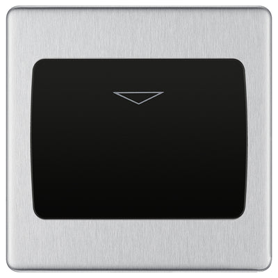 BG Nexus Screwless Brushed Steel Hotel Key Card Switch FBSKYCSB by British General (BG-FBSKYCSB)
