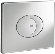 Grohe SKATE AIR Pneumatic WC Wall Plate; Horizontal; Dual Flush. Chrome by Grohe (Grohe-38506000)