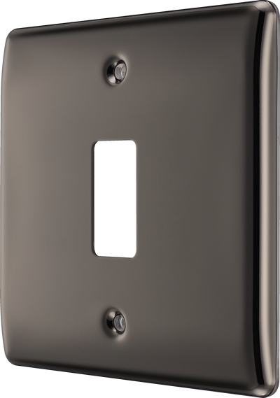 BG Electrical RNBN1 Nexus Grid Black Nickel Front Plate 1 Module