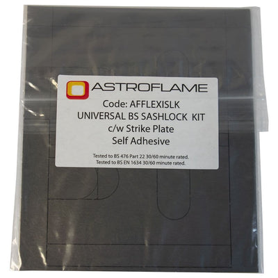 Astroflame Universal BS Sashlock Kit To Suit 64/76mm Backset C/W Strike Plate