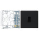 BG Evolve Matt Black 1 Gang 20A 16AX Intermediate Light Switch PCDMB13B with 35mm Steel Back Box