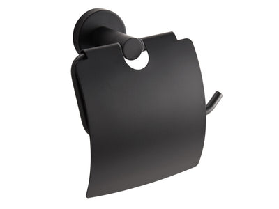 Corby Harrogate Toilet Roll Holder with Cover in Black
