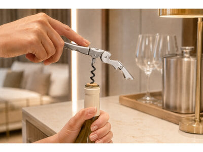 Waiters Cork Screw (GRI0026) in Brushed Steel