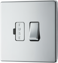 BG Electrical FPC50 Nexus Screwless Flat-Plate Switched Fused Connection Spur Unit Polished Chrome 13A