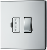 BG Electrical FPC50 Nexus Screwless Flat-Plate Switched Fused Connection Spur Unit Polished Chrome 13A by British General (BG-FPC50-Shopify-SA_1)