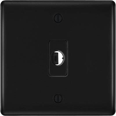BG Nexus Metal Matt Black Flex Outlet Socket NFBFLEX