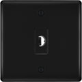 BG Nexus Metal Matt Black Flex Outlet Socket NFBFLEX