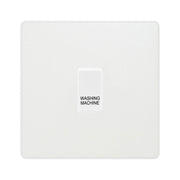 BG Evolve Pearlescent White Custom Appliance Grid Switch 1 Gang Screwless by British General (EVOLVE-PW-CUSTOM-APPLIANCE-1G)