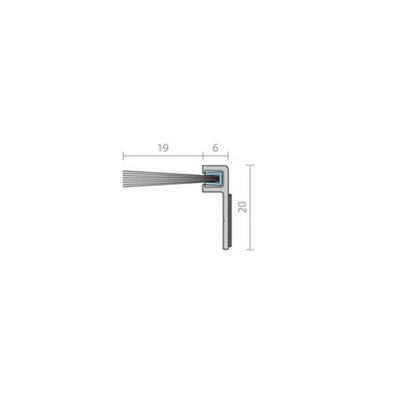 Door Frame Brush Seal - RP49 (3000mm) by Astroflame (ASTRO-ADRP49/3000)