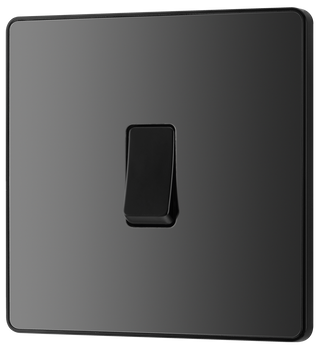 BG Evolve Black Chrome Screwless Switches & Sockets Black Inserts Full Range by British General