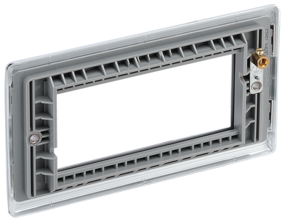 NPCEMR4 Back - The Euro Module range from British General combines plates and interchangeable modules so you can configure your own bespoke switches and sockets.