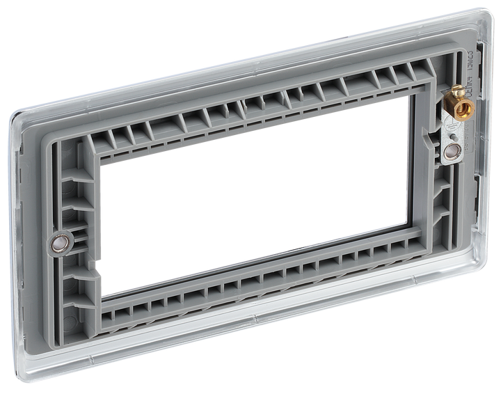 NPCEMR4 Back - The Euro Module range from British General combines plates and interchangeable modules so you can configure your own bespoke switches and sockets.