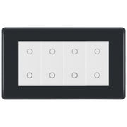BG Part M Quad Master Touch Dimmer Switch Graphite - White Insert