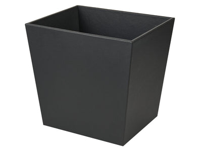 Corby Highland Dual Recycling Bin in Black PU Leather by Corby of Windsor (Corby-27453)