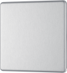 BG Electrical FBS94 Nexus Screwless Flat-Plate Single Blank Plate Brushed Steel by British General (BG-FBS94-Shopify-SA_1)