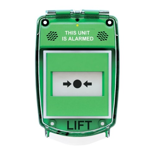 Indoor Call Point Cover, Green, With Sounder, – Kent Traders