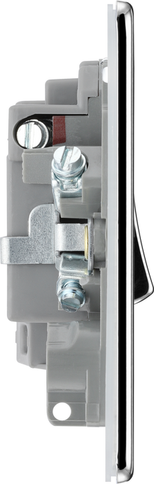 FPC52 Side - This 13A fused and switched connection unit from British General with power indicator provides an outlet from the mains containing the fuse ideal for spur circuits and hardwired appliances.