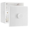 BG Nexus 1 Gang 200W 2 Way Trailing Edge Dimmer Switch & 50mm Pattress Back Box by British General (BG-881+877)