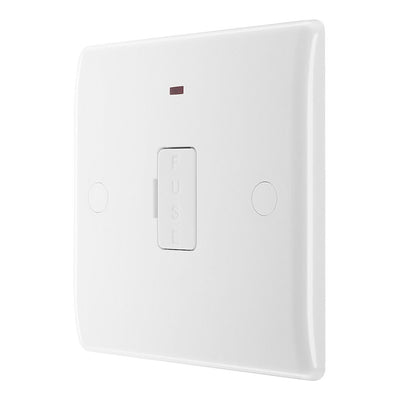 BG Nexus 13A Neon Unswitched Fused Connection Unit & 50mm Pattress Back Box