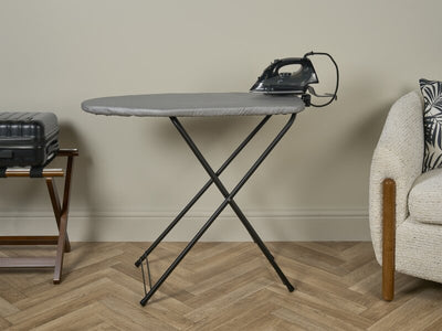 Corby Berkshire Ironing Centre in Light Grey with Sherwood 2000W Steam Iron - UK Plug
