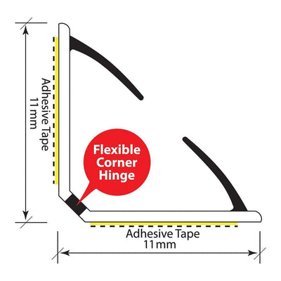 Astroflame ASP Seal Single Fin (White - 1 x 2100mm lengths) by Astroflame (Astro-AFASP/WHT)
