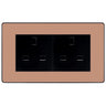 BG Evolve Polished Copper 4 Gang 13A Unswitched Socket - PCDCP4GUSSB by British General (BG-PCDCP4GUSSB)