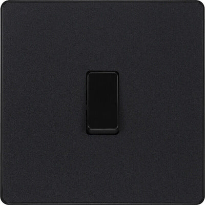 BG Evolve Matt Black Screwless Switches & Sockets Black Inserts Full Range