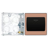 BG Evolve Polished Copper 16A Key Card Switch PCDCPKYCSB with 25mm Steel Back Box