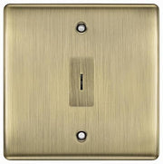 BG Nexus Antique Brass 1 Gang 20 Amp Double Pole Secret Key Grid Switch by British General (BG-NAB30KY)