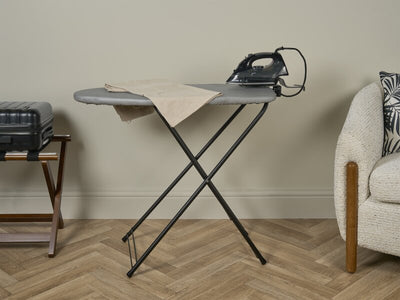 Corby Berkshire Ironing Centre in Light Grey with Sherwood 2000W Steam Iron - UK Plug