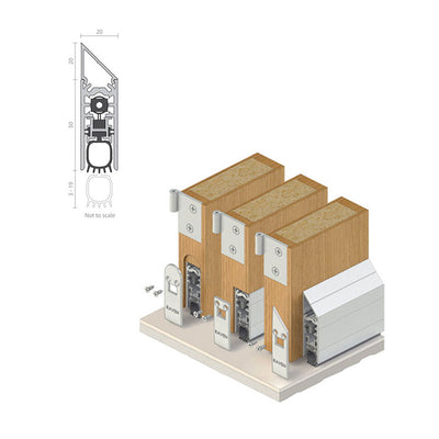 Astroflame Automatic Acoustic & Smoke Door Bottom Seals