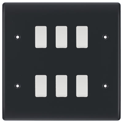 BG Part M 4 Gang Intermediate Light Switch Custom Grid Switch