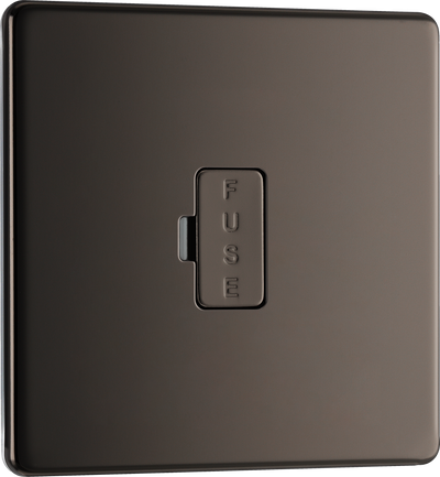 FBN54 Front - This 13A fused and unswitched connection unit from British General provides an outlet from the mains containing the fuse ideal for spur circuits and hardwired appliances.