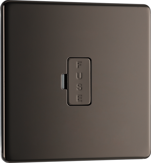 FBN54 Front - This 13A fused and unswitched connection unit from British General provides an outlet from the mains containing the fuse ideal for spur circuits and hardwired appliances.