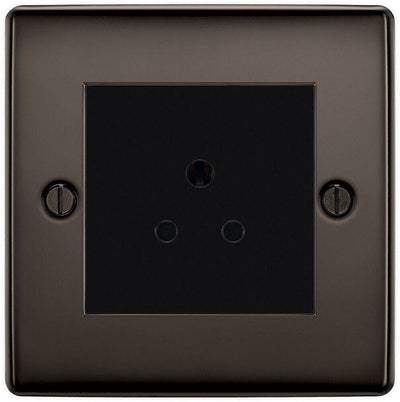 BG Nexus Metal Black Nickel 5A Unswitched Socket NBN29B by British General (BG-NBN29B-1)