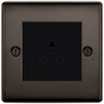 BG Nexus Metal Black Nickel 5A Unswitched Socket NBN29B by British General (BG-NBN29B-1)