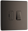 BG Electrical FBN15F Nexus Flatplate Screwless Black Nickel 10A 3 Pole Fan Isolator Switch by British General (BG-FBN15F-Shopify-SA_1)