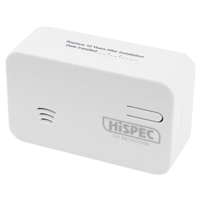 10 Year Longlife Battery Carbon Monoxide Detector - Hispec HSA/BC/10 by HiSPEC (Safelincs-HILBCO)