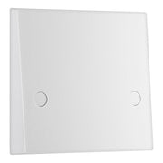 BG 979 Moulded Square Edge | White | 1 Gang 45A Bottom Entry Flex Outlet Plate by British General (BG-979)