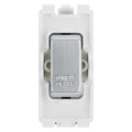 BG RRTDBS Brushed Steel 20 Amp Double Pole Appliance Grid Switch Labelled Tumble Dryer