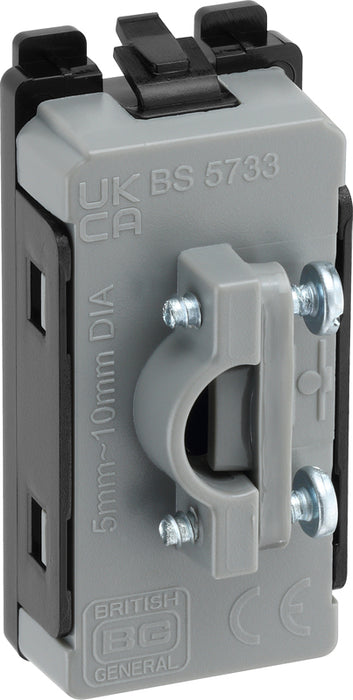 BG RPCDBFLEX Evolve Grid Black 10mm Flex Outlet Module