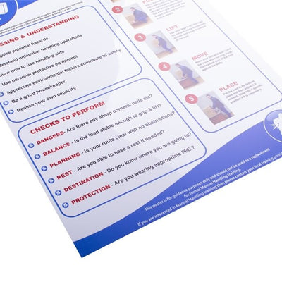 Safe Manual Handling Poster by Rainbow (Safelincs-RBSAFEMAN)