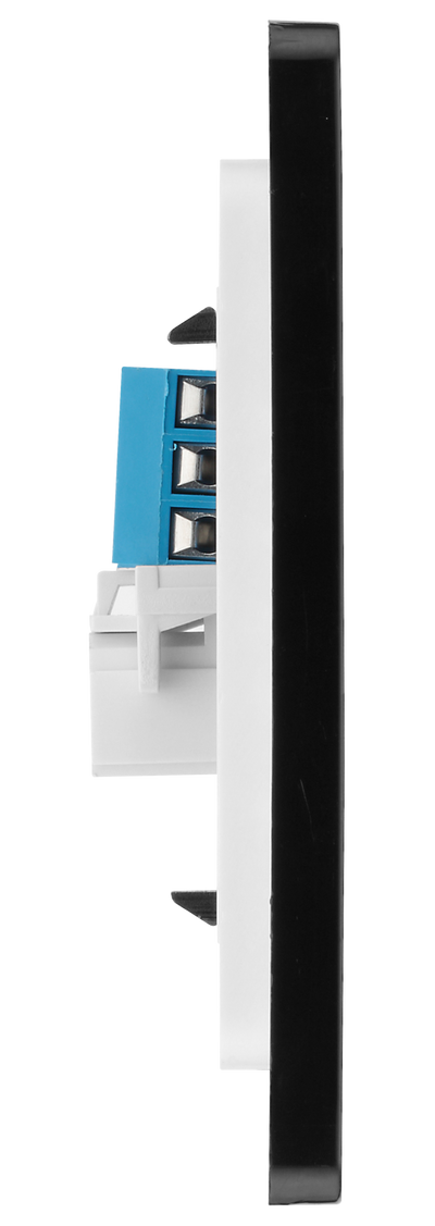 PCDMGBTS1B Side - This Evolve Matt Grey Secondary telephone socket from British General uses a screw terminal connection, and should be used for an additional telephone point which feeds from the master telephone socket. 